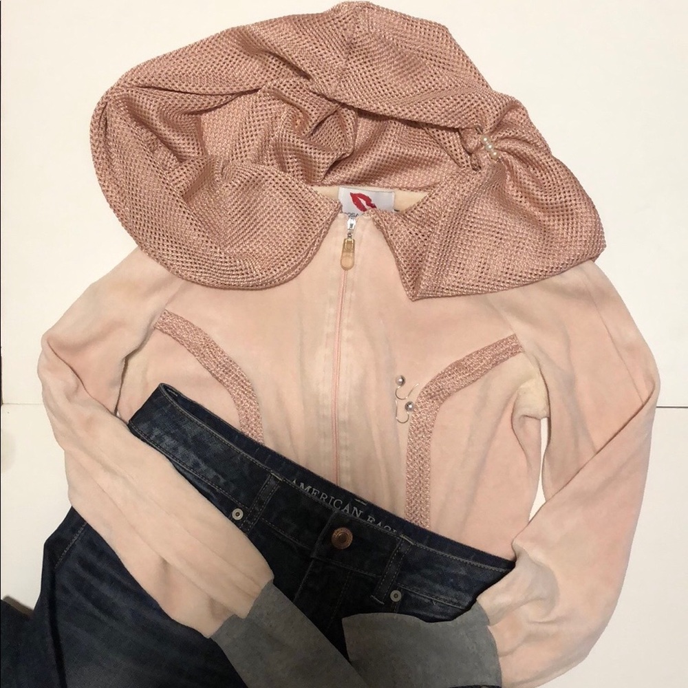 BEAUTIFUL little “pink” riding hood sweater jacket